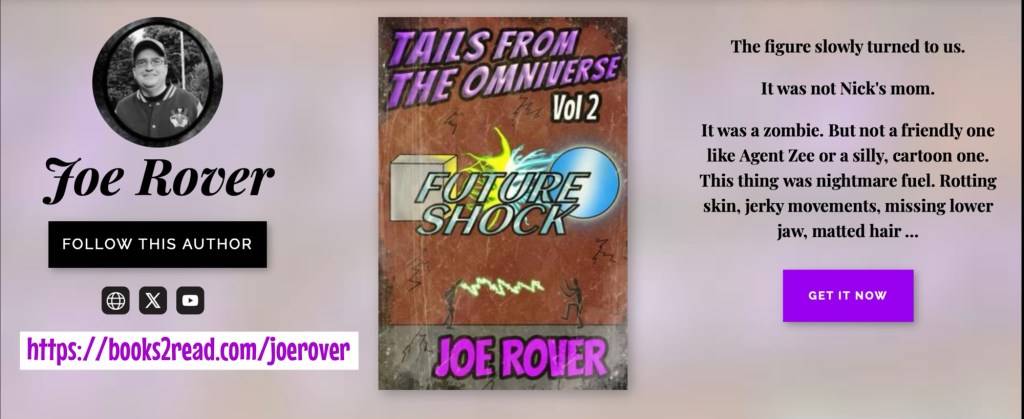 Joe Rover books are available at select retailers. Link to books: https://books2read.com/joerover